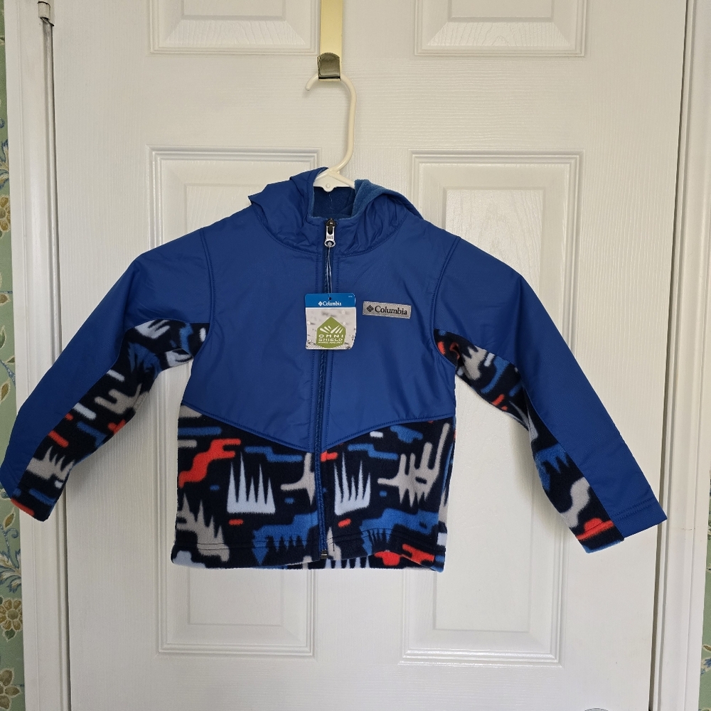 Columbia Omni Shield Advance Repellency Rain/Warm Hoodie Jacket - Picture 1 of 8